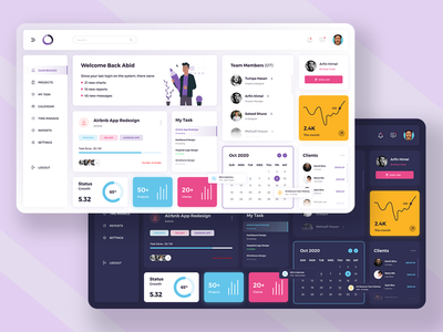 团队管理仪表板 UI 设计(Team Management Dashboard UI Design)