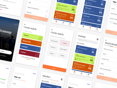 组队 |用户界面模板(Teamup | UI Template)