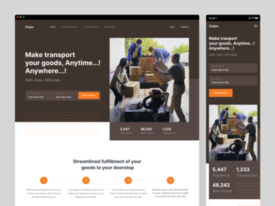 航运服务响应网站(Shipping Service  Responsive Website)