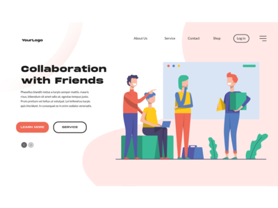 团队合作插图演示包-I(Teamwork Illustration Demo Pack - I)