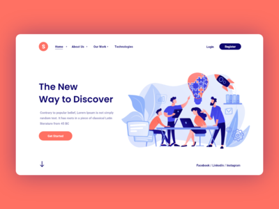 科技网站登陆英雄(Tech Web Landing Hero)