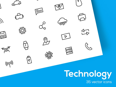 技术图标集(Technology Icons Set)