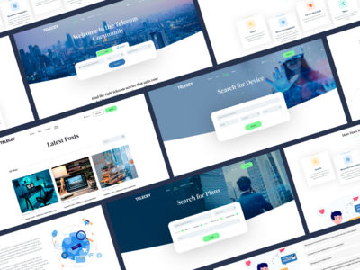 电信公司网页设计(Telecom company web design)