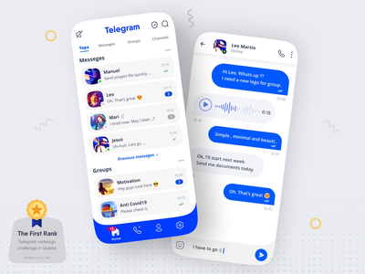 Telegram Messenger 应用程序重新设计(Telegram Messenger App Redesign)