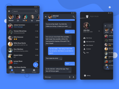 Messenger App 概念设计(Messenger App Concept design)