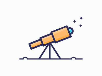 望远镜图标(Telescope Icon)