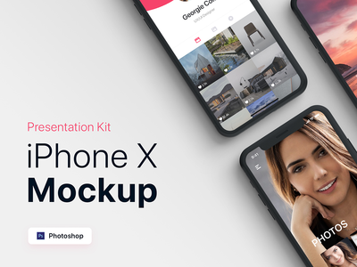 演示套件 - iPhone 展示样机(Presentation Kit - iPhone showcase Mockup)