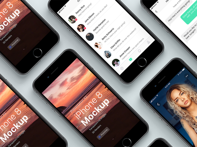 演示套件 - iPhone 展示样机(Presentation Kit - iPhone showcase Mockup)