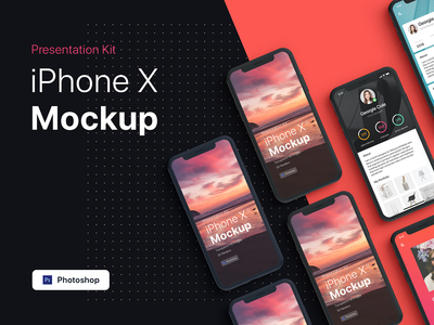 演示套件 - iPhone 展示样机(Presentation Kit - iPhone showcase Mockup)