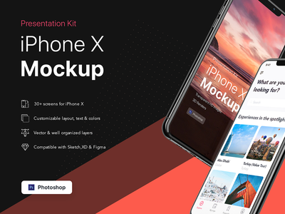 演示套件 - iPhone 展示样机(Presentation Kit - iPhone showcase Mockup)