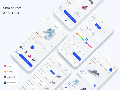 鞋店 App UI 套件(Shoes Store App UI Kit)