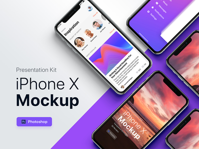 演示套件 - iPhone 展示样机(Presentation Kit - iPhone showcase Mockup)