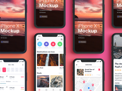 演示套件 - iPhone 展示样机(Presentation Kit - iPhone showcase Mockup)