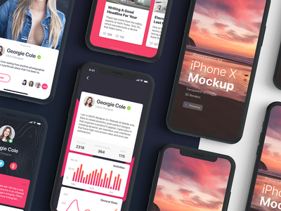 演示套件 - iPhone 展示样机(Presentation Kit - iPhone showcase Mockup)
