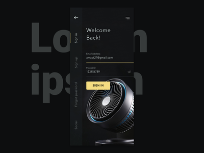 暗模式登录(Dark mode Sign In)