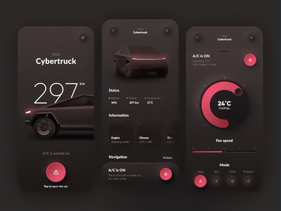 汽车设置应用程序设计(Car Setup App Design)