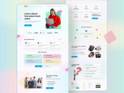 技术销售学习网站_登陆页面(Tech sales learning website _ landing page)