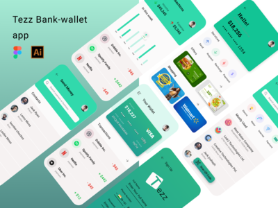 Tezz-银行和钱包应用程序 ui 套件(Tezz- bank and wallet app ui kit)