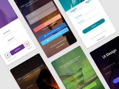 登录界面设计(SignIn ui design)