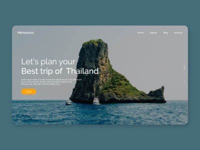 泰国之旅-网页概念(Thailand Trip - Web page concept)