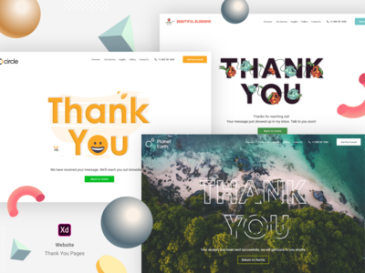 谢谢页面UI设计(Thank You Page UI Design)