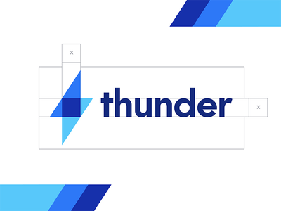 雷霆标志设计(Thunder logo design)
