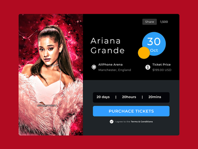 活动门票预订页面(Event Ticket Booking Page)