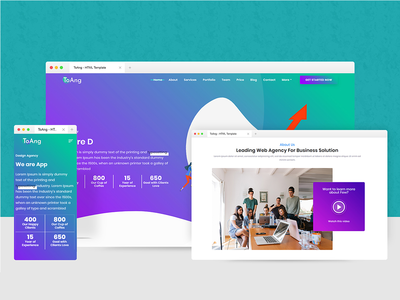 ToAng - 创意登陆页面 HTML 模板(ToAng - Creative Landing Page HTML Template)