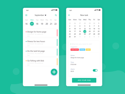 待办事项应用程序屏幕(To Do App Screens)