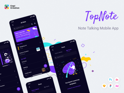 TopNote - Note Talking Mobile App (Light Theme) #4(TopNote - Note Talking Mobile App (Light Theme) #4)