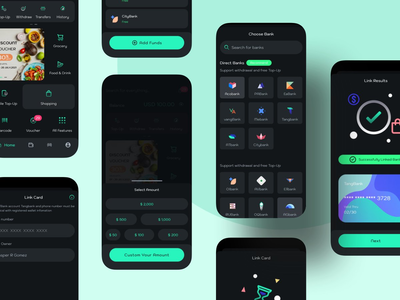 充值数字钱包移动用户界面套件(Top Up Digital Wallet Mobile UI Kit)