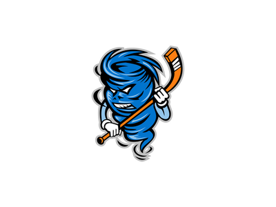 龙卷风冰球运动员吉祥物(Tornado Ice Hockey Player Mascot)