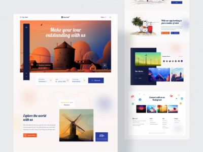 Touriso - 旅游和旅游网站设计(Touriso - Tour & Travel Website Design)