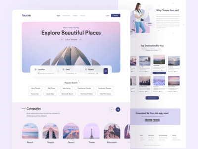 Tour.ink - 登陆页面旅行(Tour.ink - Landing Page Travel)