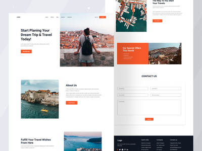 旅游网站设计(Tour & Travel Website Design)