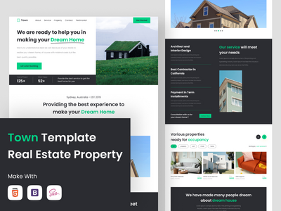 城镇模板房地产(Town Template Real Estate Property)