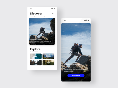跟踪应用程序 iOS - UI 套件(Tracking app iOS - UI Kits)