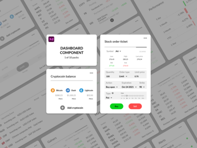 仪表板组件 - 交易(Dashboard Components - Trading)
