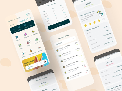 交易历史数字钱包移动 UI 套件(Transaction History Digital Wallet Mobile UI Kit)