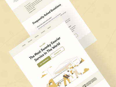 快递登陆页面(Courier Landing Page)