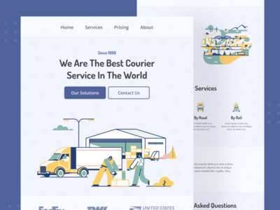 交通网站登陆页面(Transportation Website Landing Page)