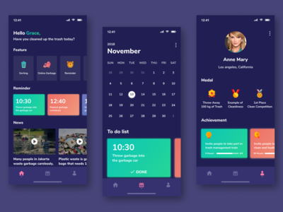 垃圾管理应用程序(Trash Management App)