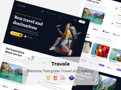 Travala - 网站模板旅行和代理(Travala - Website Template Travel and agency)