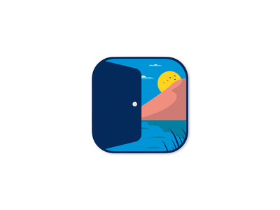 旅行逃生插图 |应用程序图标(Travel Escape Illustration | App Icon)