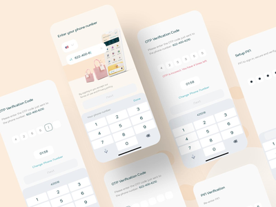 注册 Digital Wallet 移动 UI 套件(Sign Up Digital Wallet Mobile UI Kit)