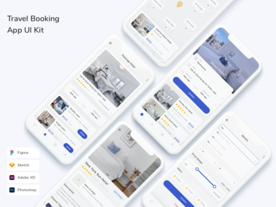 旅行预订应用程序 UI 套件(Travel Booking App UI Kit)
