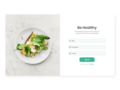 注册页面(Sign Up Page)