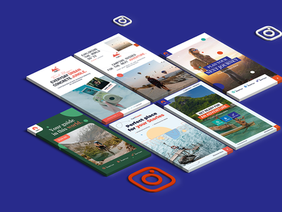 旅行 Instagram 故事 PSD 模板(Travel Instagram Stories PSD Template)