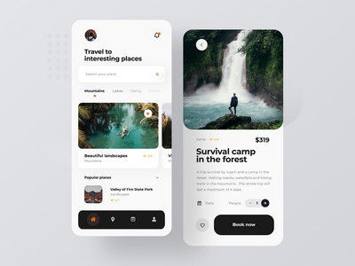 旅行移动应用程序概念(Travel Mobile App concept)