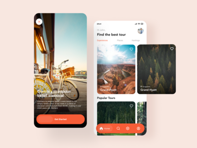 旅游应用界面(Travel App Ui)